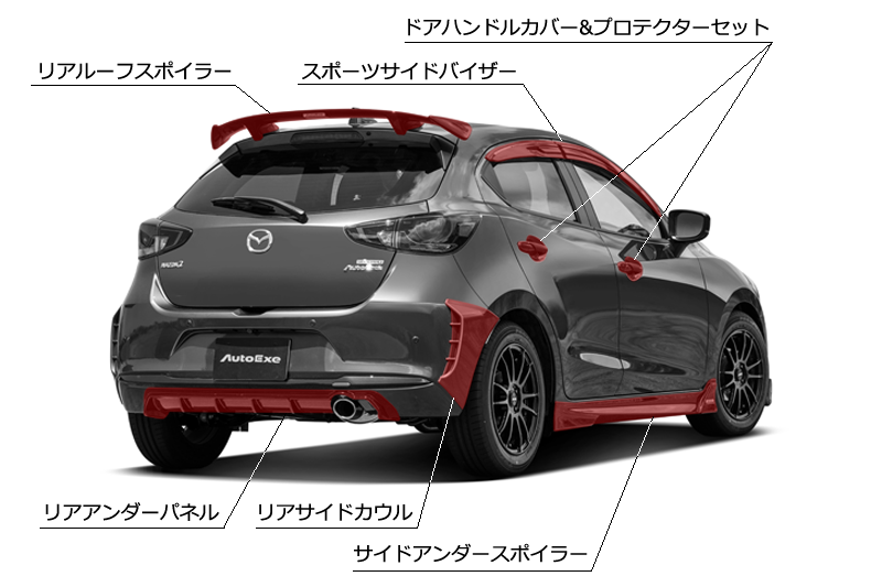 Autoabdeckung für Mazda 2 Hatchback (Type DJ) 2014-2022 - Auto